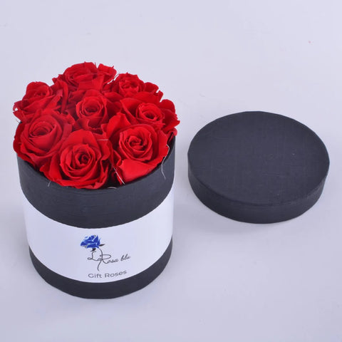 Gift roses piccola | 9 rose eterne | Rosse