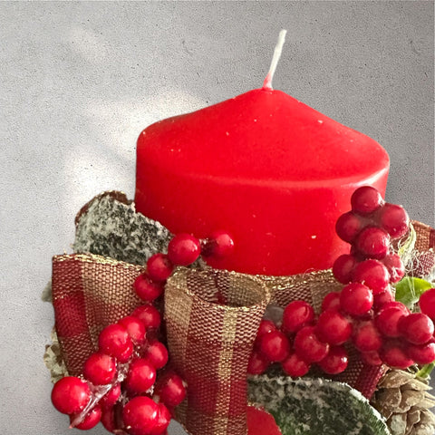 Candela Natalizia - creazione arigianale