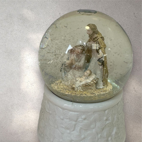 presepe in palla di neve