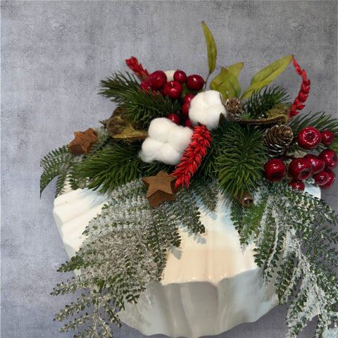 Centrotavola natalizio stabilizzato