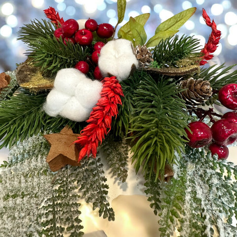 Centrotavola natalizio stabilizzato