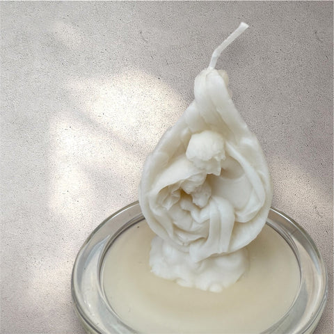 candela artigianale sacra famiglia