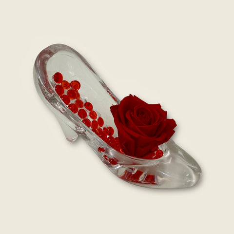 Scarpetta e perline - rossa