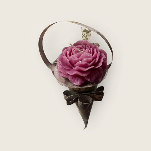 candela artigianale fiore