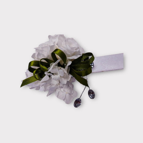 Braccialetto damigelle - rosa bianca