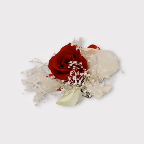 Fiore all'occhiello bimbo - rosa rossa