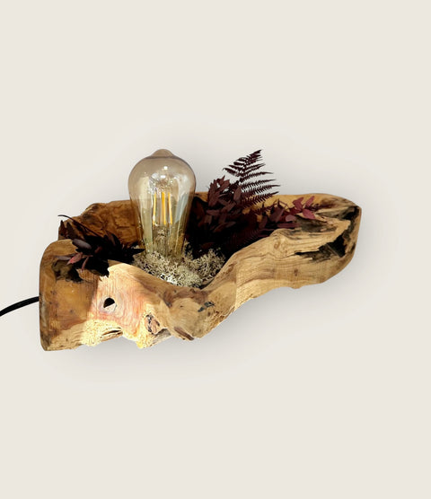 Lampada su legno
