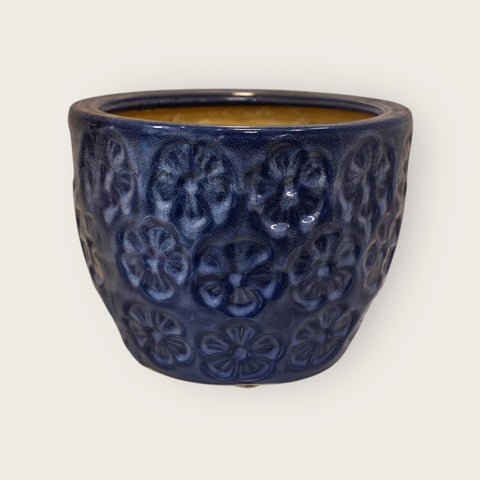 vaso blu ceramica