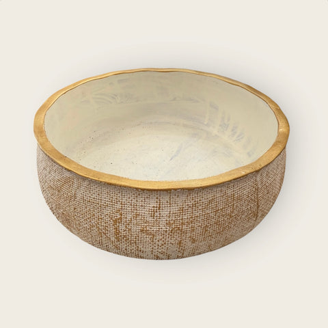 vaso basso bianco
