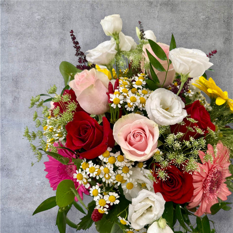 Scatola mista di fiori naturali
