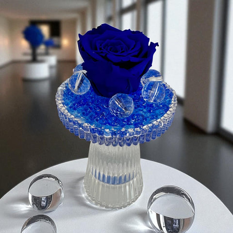 Rosa stabilizzata blu