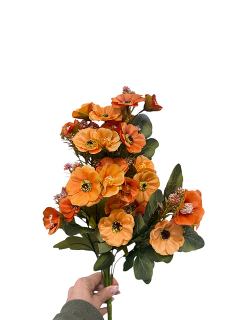 fiori di seta da rosa arancio chiaro