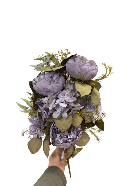fiori di seta peonie violette