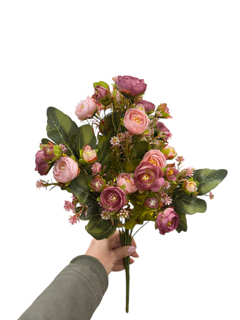 fiori di seta lilla rosa antico