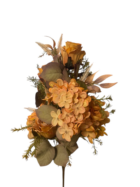 fiori di seta rose bronzo