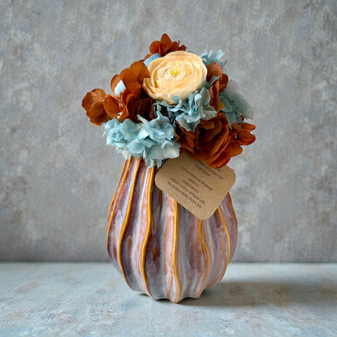 Composizione stabilizzata vaso in ceramica