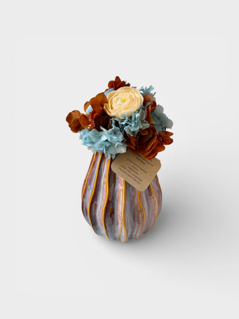 Composizione stabilizzata vaso in ceramica