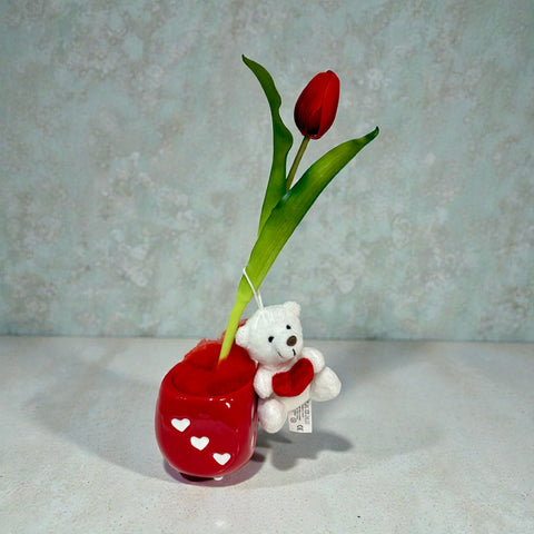 Tulipani d'amore singolo - prodotto artificiale