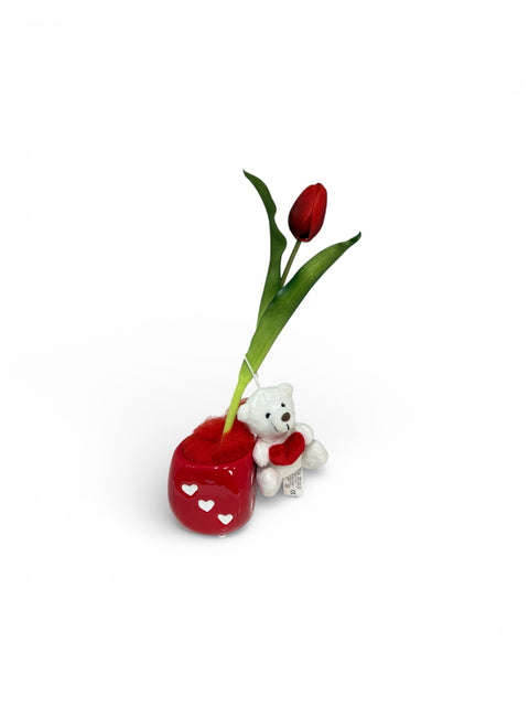 Tulipani d'amore singolo - prodotto artificiale