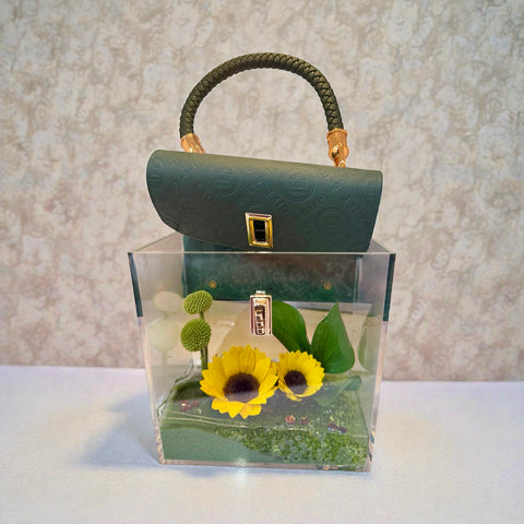 Borsetta composizione girasoli