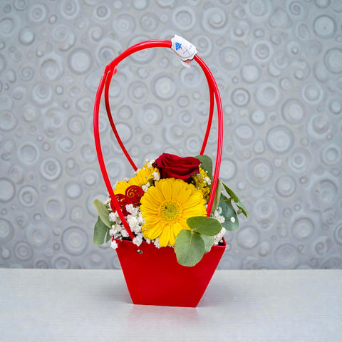 Fiori naturali gerbere e rose