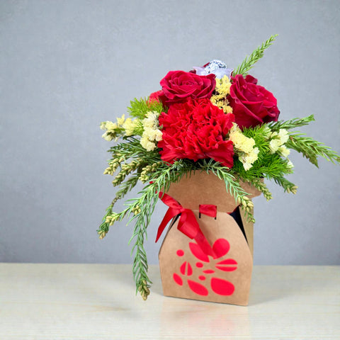 Fiori naturali con bacio