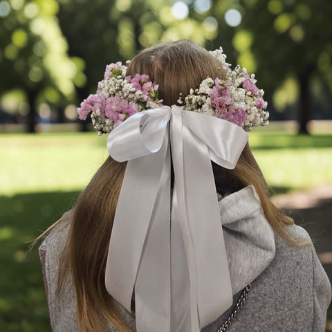 Coroncina gexo e fiori lilla