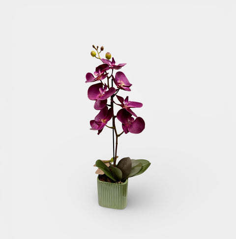 Orchidea artificiale fucsia