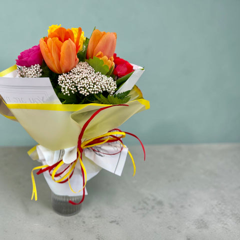 bouquet tulipani colorari  -
