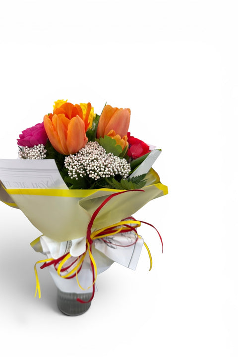 bouquet tulipani colorari  -