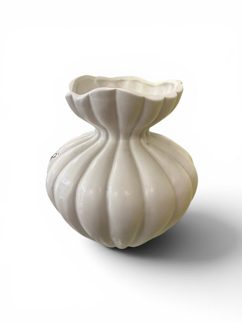 Vaso ceramica bianco