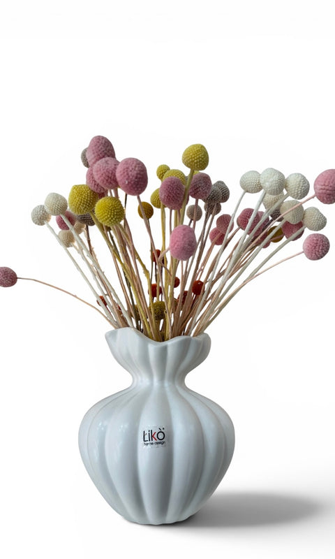 Vaso ceramica bianco grande