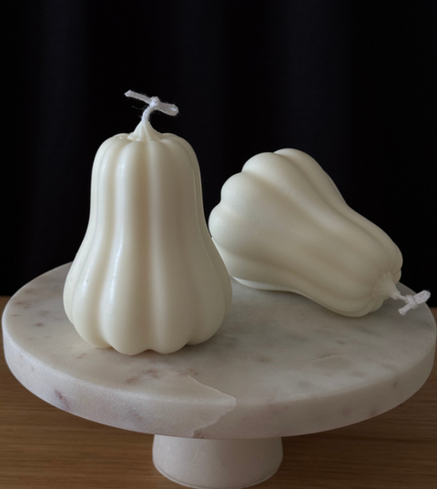 Zucca Butternu - candela artigianale Natalizia - Nouria
