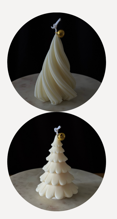 set alberi  - candela artigianale Natalizia - Nouria