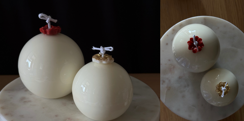 set palline lucide  - candela artigianale Natalizia - Nouria