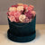 Rose stabilizzate in scatola di velluto - rosato