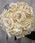 Bouquet tondeggiante - rose panna