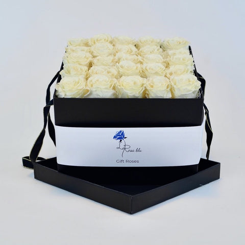 Gift roses | 25 rose champagne eterne