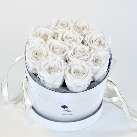 Gift roses | 11 rose bianche eterne