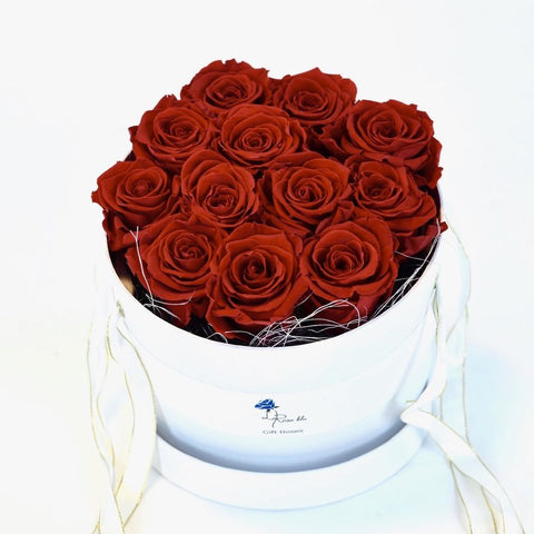 Gift roses Grande | 12 rose rosse eterne