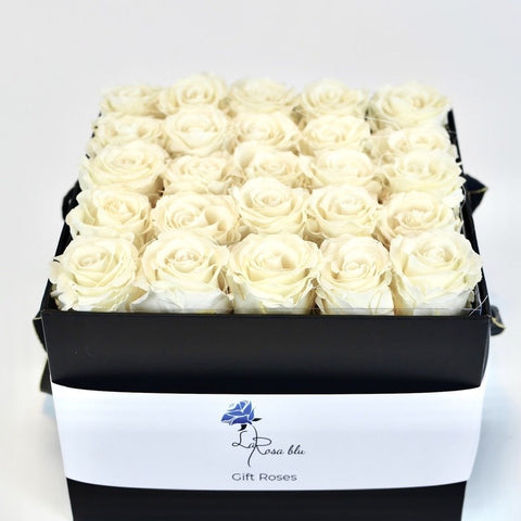 Gift roses | 25 rose champagne eterne