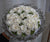 Bouquet piatto con struttura moderna - rose stabilizzate e swarovski